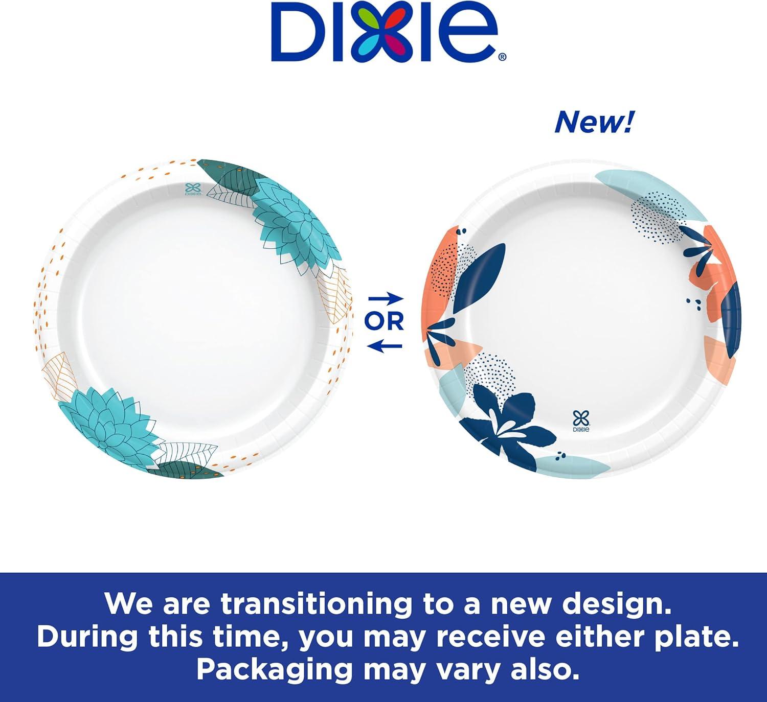 imageDixie Large Paper Plates 10 Inch 204 Count 2X Stronger MicrowaveSafe SoakProof Cut Resistant Disposable Plates For Everyday Breakfast Lunch amp Dinner Meals54 Count Pack of 2