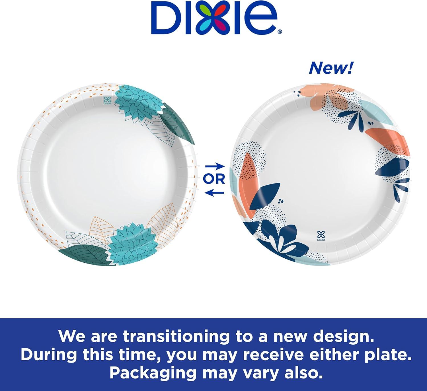 imageDixie Large Paper Plates 10 Inch 204 Count 2X Stronger MicrowaveSafe SoakProof Cut Resistant Disposable Plates For Everyday Breakfast Lunch amp Dinner Meals86 Count Pack of 2