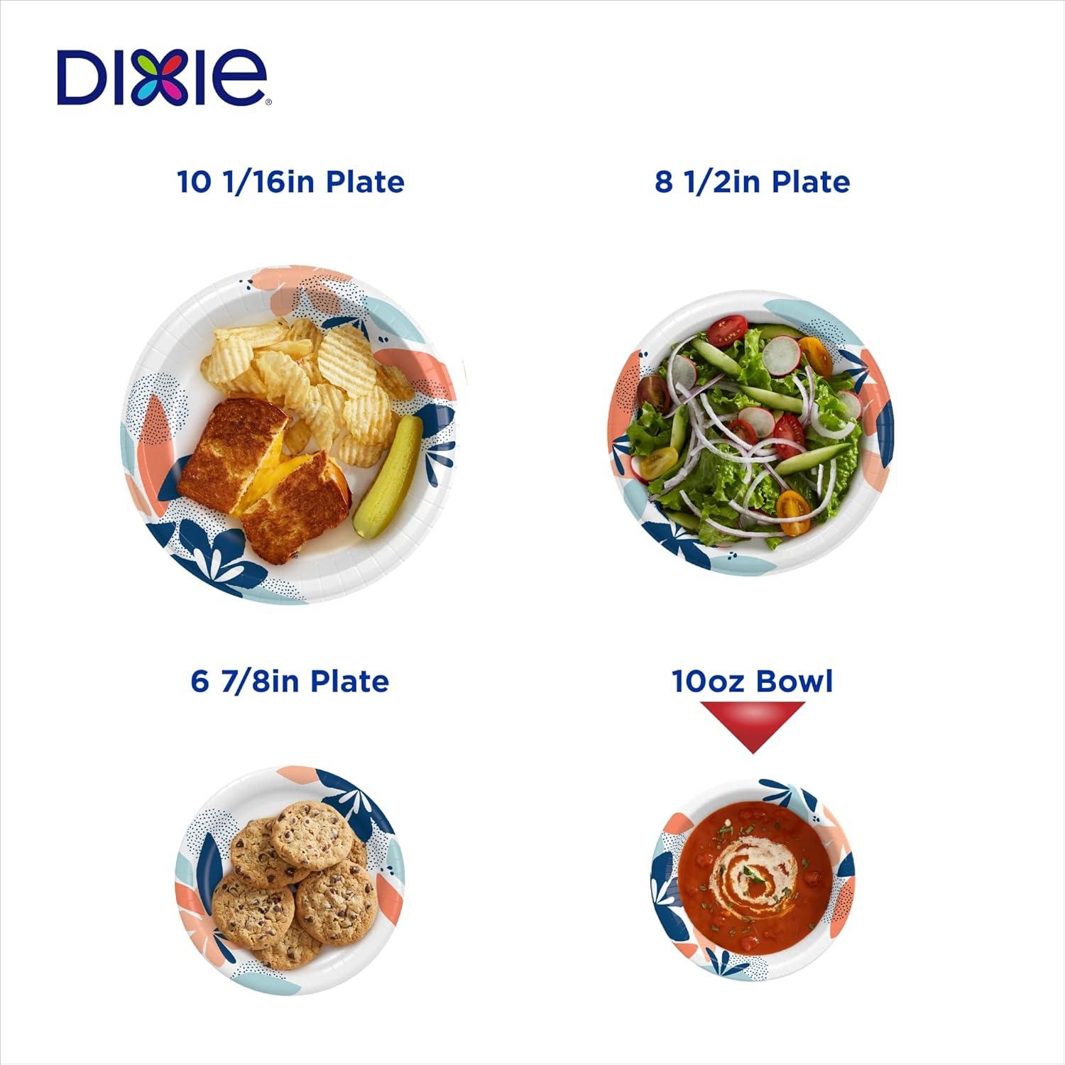 imageDixie Small Paper Bowls 10 Oz 72 Count MicrowaveSafe SoakProof Disposable Bowls Great For Snacks Dessert And Light Lunch Meals72 Count Pack of 2