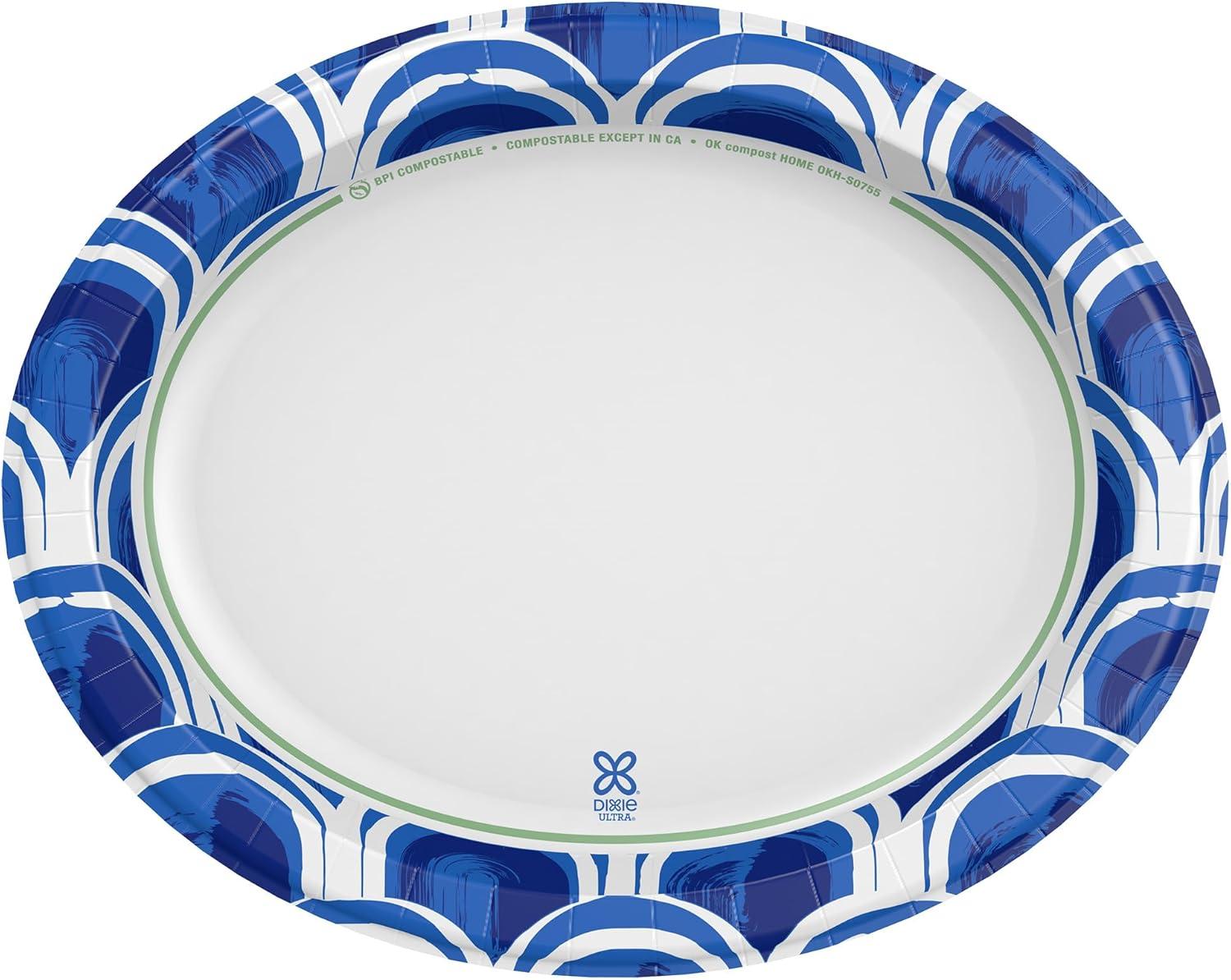 imageDixie Ultra Disposable Paper Platters 10 x 125 25 Count Durable Sturdy Design