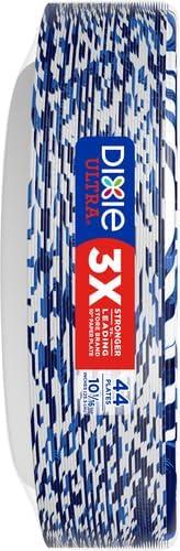 imageDixie Ultra Large Paper Plates 10 Inch 43 Count Pack of 4 3X Stronger Heavy Duty MicrowaveSafe SoakProof Cut Resistant Disposable Plates For Heavy Messy Meals44 Count Pack of 2