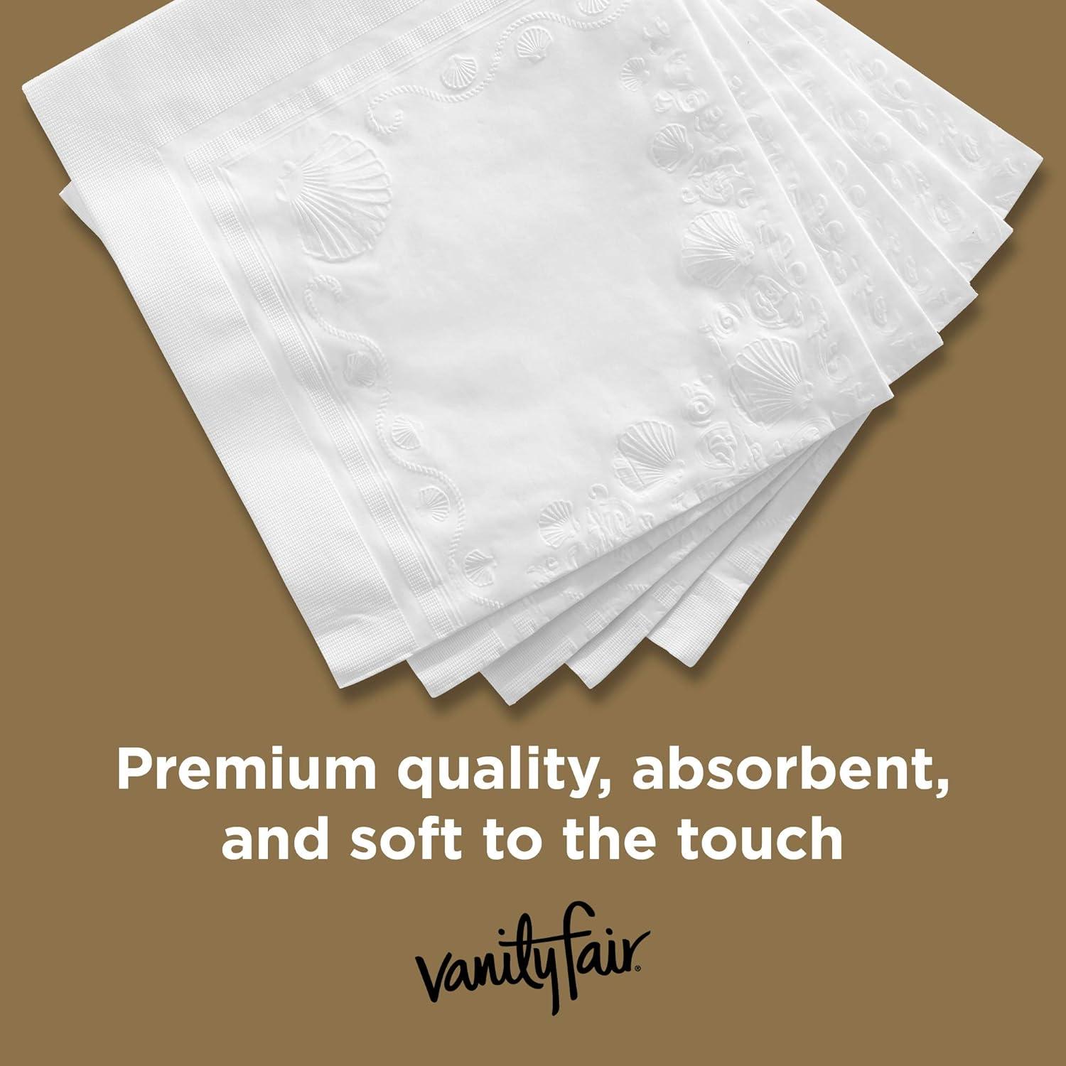imageVanity Fair Entertain Paper Napkins 40 Count Pack of 8 Disposable Napkins Made For Entertaining And Events40 Count Pack of 1