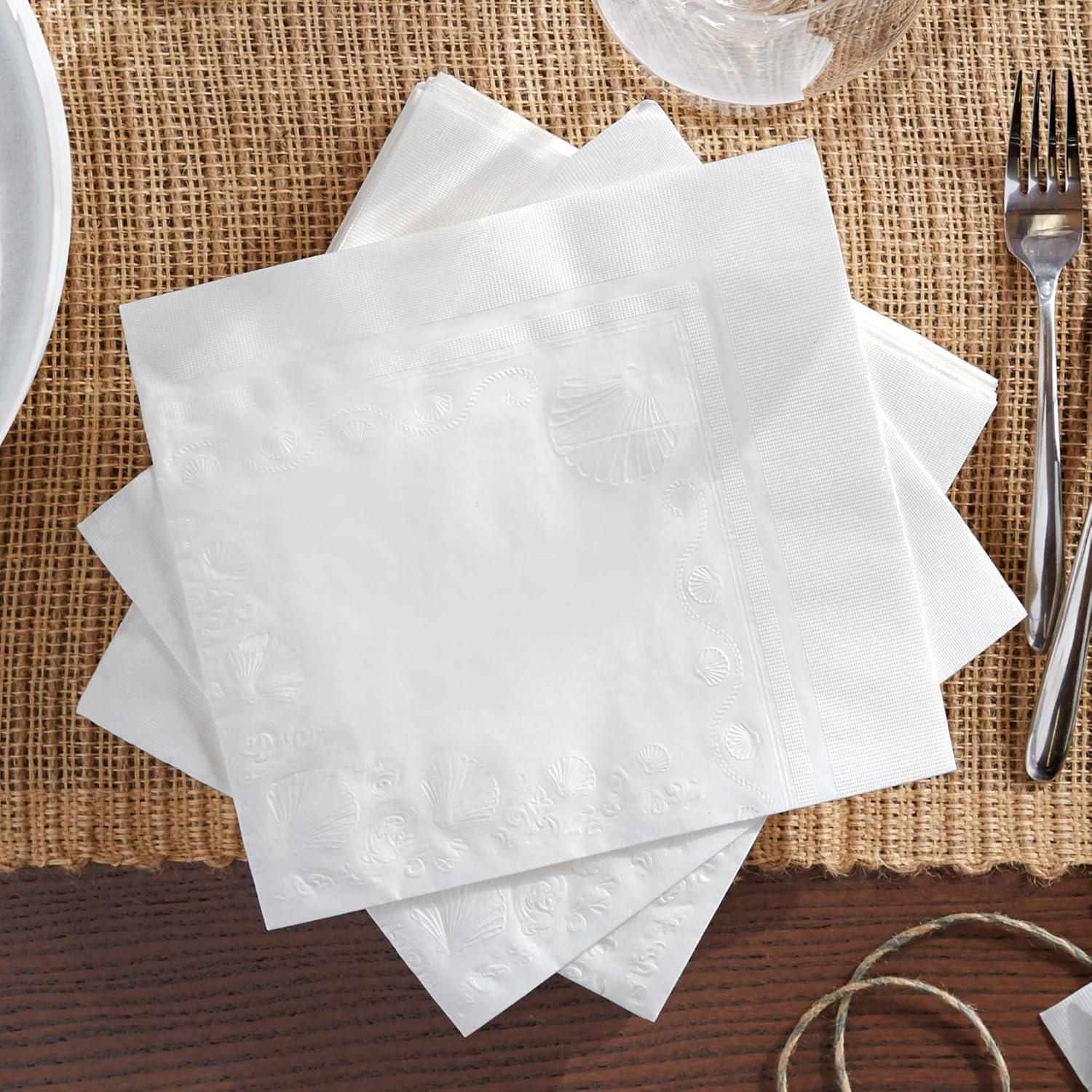 imageVanity Fair Entertain Paper Napkins 40 Count Pack of 8 Disposable Napkins Made For Entertaining And Events40 Count Pack of 8