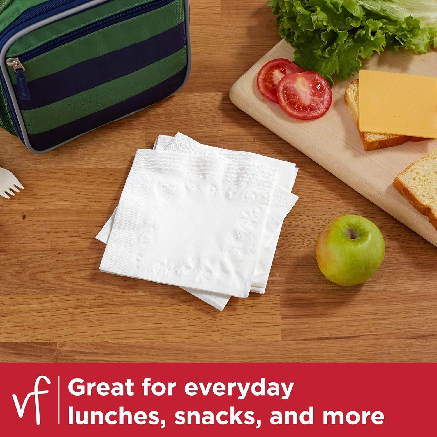 imageVanity Fair Everyday Paper Napkins 100 Count Disposable Napkins Made Soft And Smooth For Everyday Meals200 Count Pack of 2