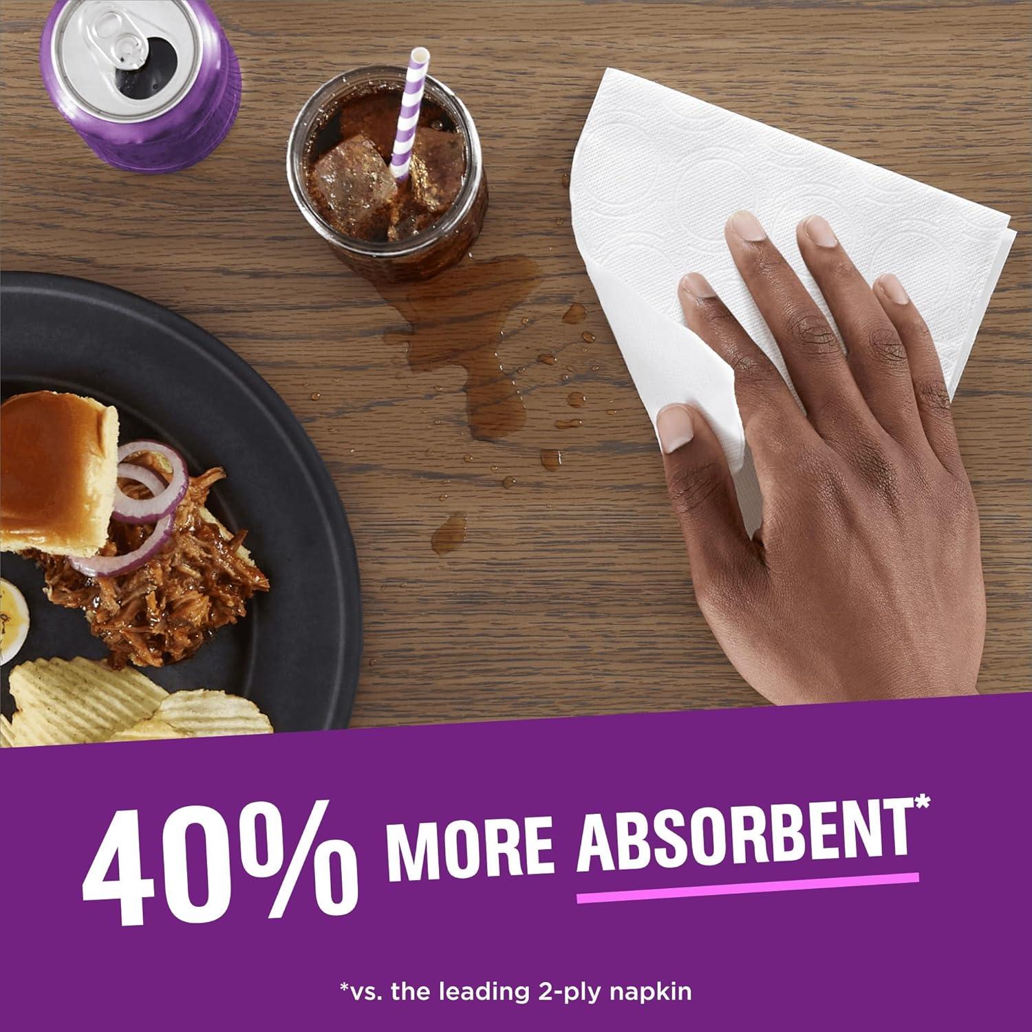 imageVanity Fair Extra Absorbent Premium Paper Napkins 160 Count Disposable Napkins Made Soft And Strong For Messy Meals And Everyday Use80 Count Pack of 1