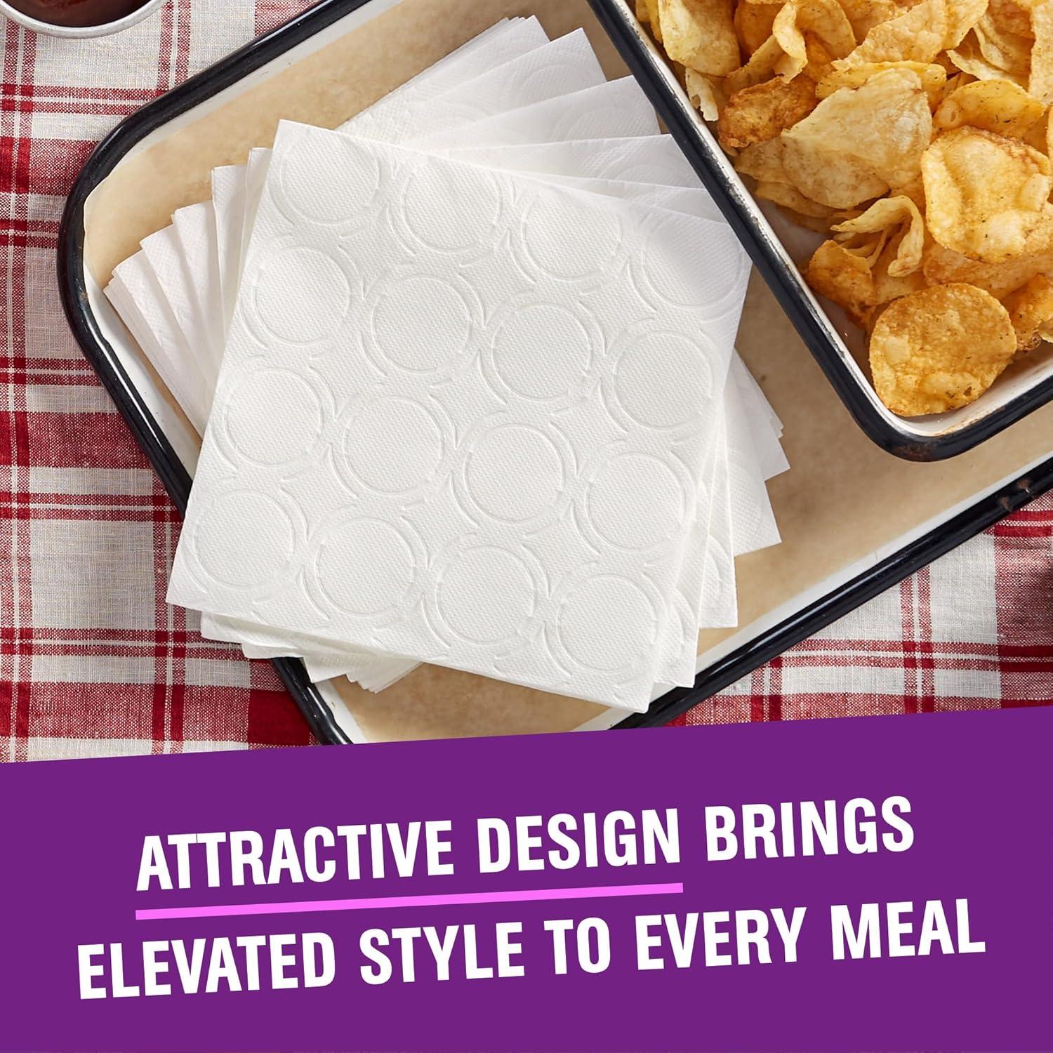 imageVanity Fair Extra Absorbent Premium Paper Napkins 160 Count Disposable Napkins Made Soft And Strong For Messy Meals And Everyday Use80 Count Pack of 4