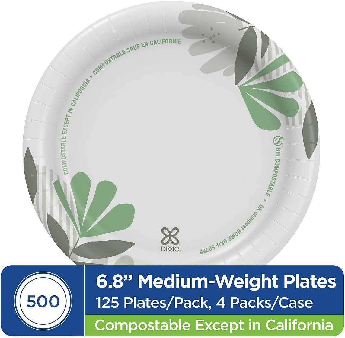 imageDixie Pathways MediumWeight Paper Plates 6 78inch 500Carton UX7WS