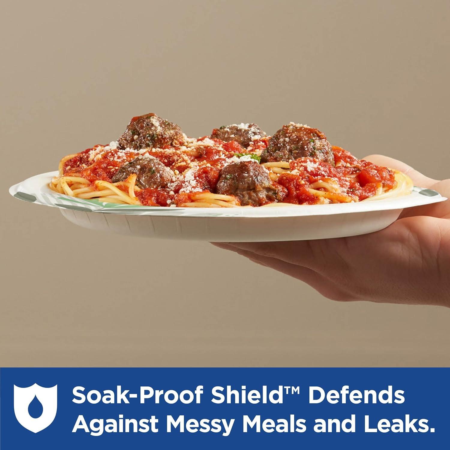 imageDixie Ultra 10 Inch HeavyWeight Paper Plates By GP PRO Pathways Botanical Design 500 Count 125 Disposable Plates Per Pack 4 Packs Per Case SXP10PATHPathways Design