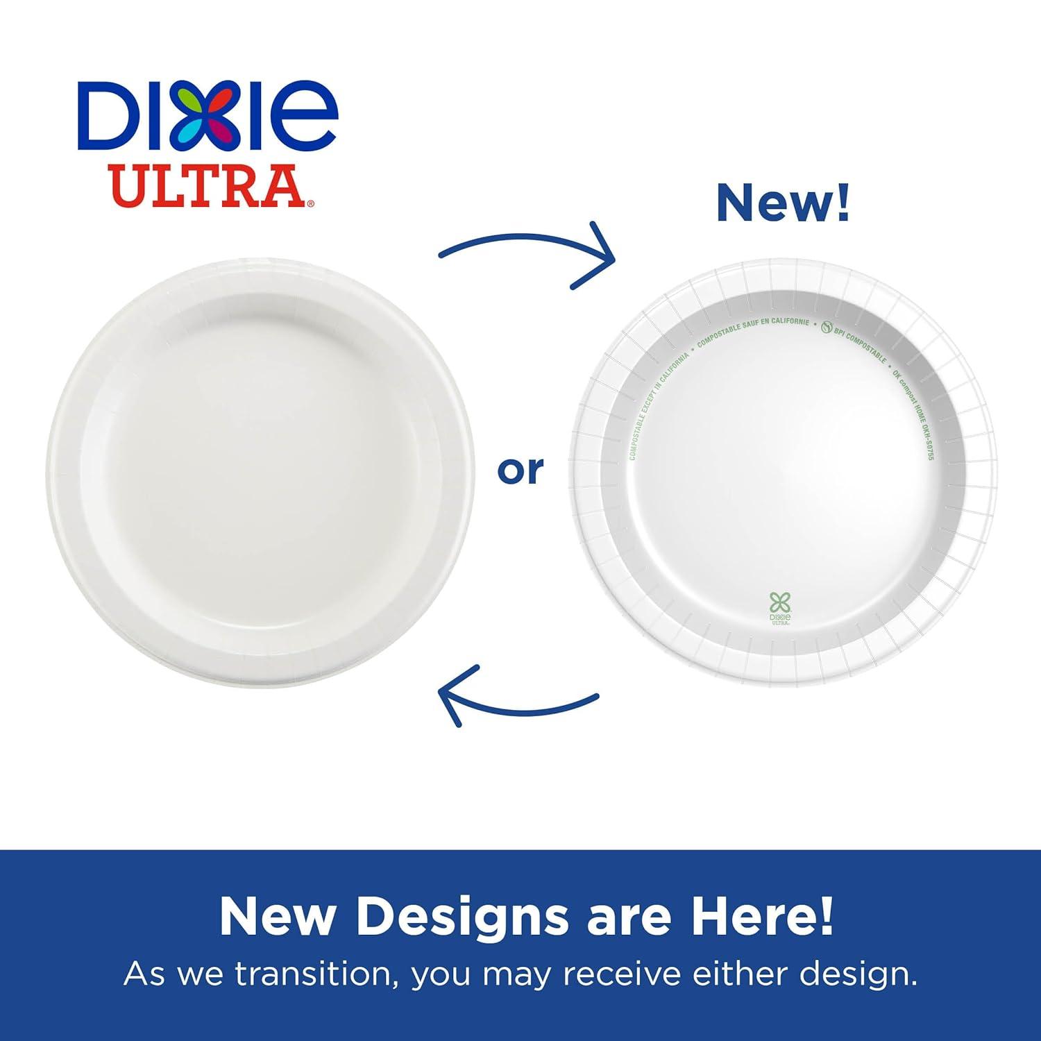 imageDixie Ultra 10 Inch HeavyWeight Paper Plates By GP PRO Pathways Botanical Design 500 Count 125 Disposable Plates Per Pack 4 Packs Per Case SXP10PATHWhite