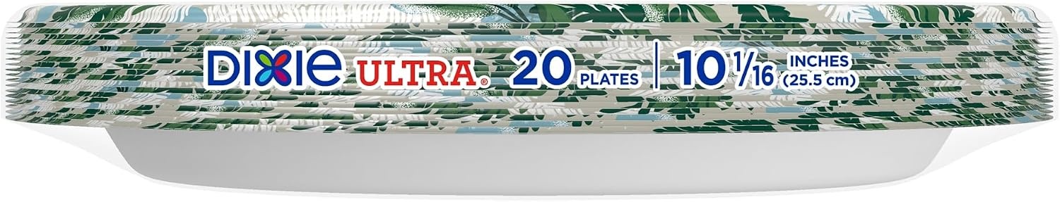 image:imageDixie Ultra Limited Edition Paper Plate 10 in DinnerSize 20 ct Printed Disposable20 Count Pack of 1