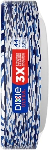 image:imageDixie Ultra Small Paper Plates 6 78 Inch 44 Count 3X Stronger Heavy Duty MicrowaveSafe SoakProof Cut Resistant Disposable Plates For Heavy Messy Meals10 Inch